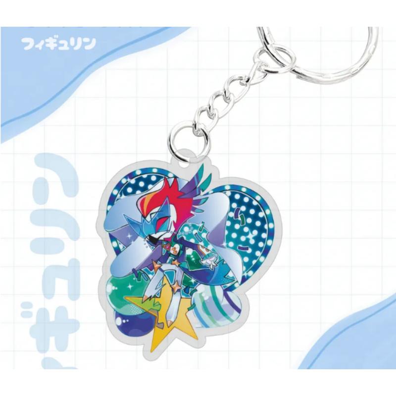 Acrylic Key Buckle for Helluva Boss Moxxie Millie Stolas Beelzebub Stella Anime Theme Acrylic Creative Keychain Pendant Gift