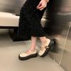 [Youshilai] Round Head Shallow Mouth Platform Loafers Women's Summer 2025 New Muffin Casual Versatile Single Shoes