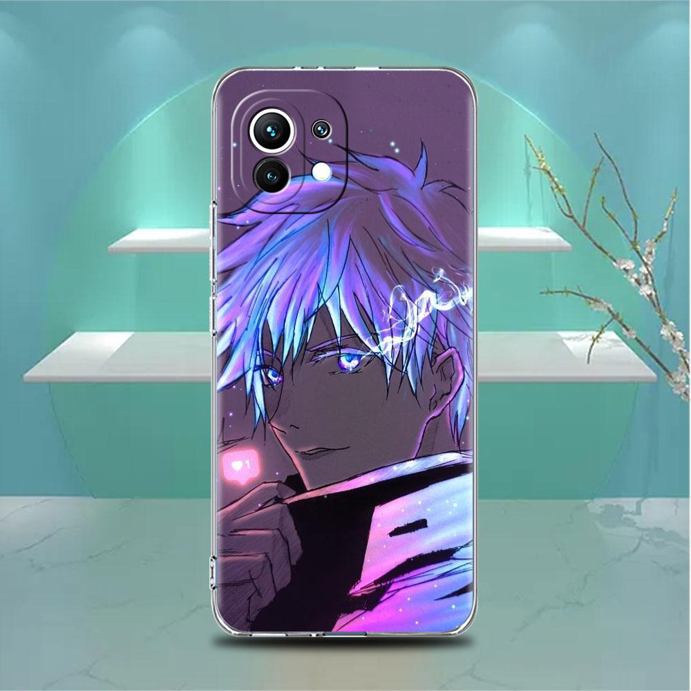 Przezroczyste Etui Do Xiaomi Mi Poco X3 NFC M3 Pro F3 F1 11 Lite 12 Note 10 11T 9T Przezroczysta Osłona Telefonu Jujutsu Kaisen