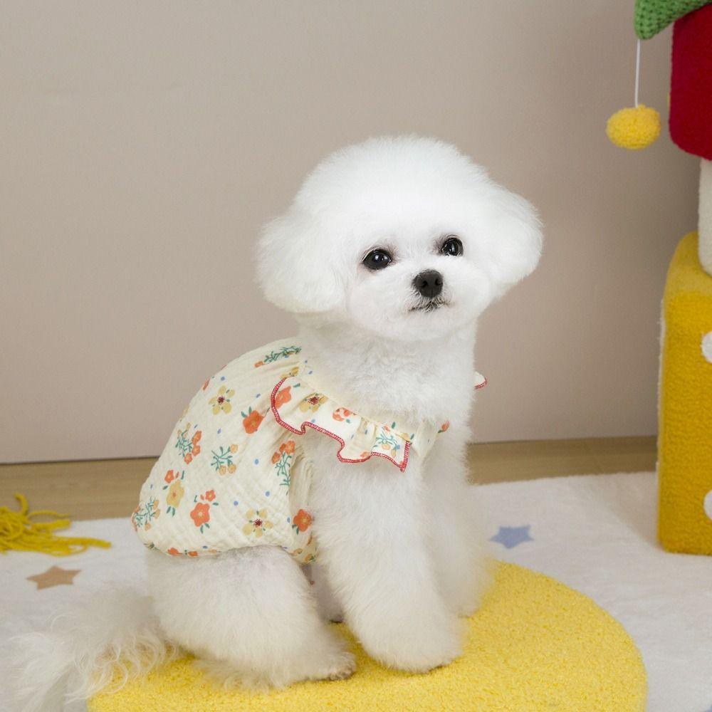 Breathable Puppy Skirt Skin-friendly Pet Dress Chihuahua Dog Summer Dress  Spring/Summer