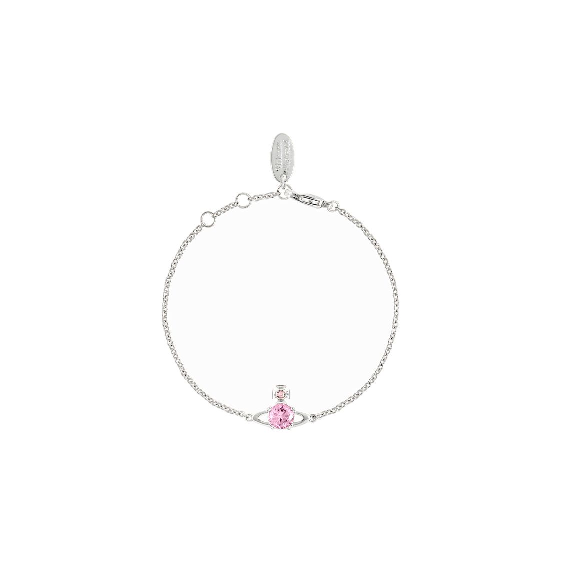 Vivienne Westwood Reina Small Sphere Pattern Cubic Zirconia Bracelet Unisex bracelet Silver 6102005602P347 Basic Packaging-Dust Bag+Box