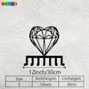 Heart Shape Diamond Key Holder Wall Decor Black Metal 7 Hooks Simple Entryway Valentine Wedding Gift Durable Iron Door Hanger