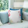 SummerThemed Flamingo  Tropical Leaf   Pillow Cover for Bedroom Room and Living Room Sofa Decorative Cushion Cover