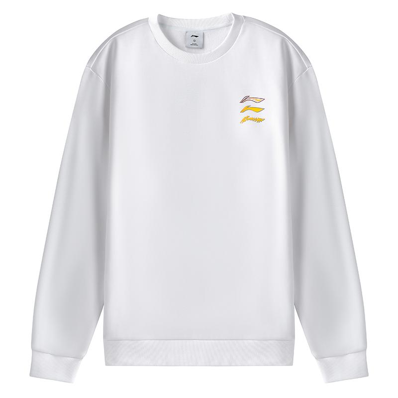 Флисовая толстовка Li Ning с круглым вырезом, утепленная, минималистичный стиль, универсальная, модная, удобная и трендовая спортивная кофта AWDVH01-2 2XL