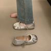 French Mary Jane Shoes Girl 2025 Autumn New Pearl Fairy Night Evening Wind Large Size Soft Sole Ballet Grandma Shoes