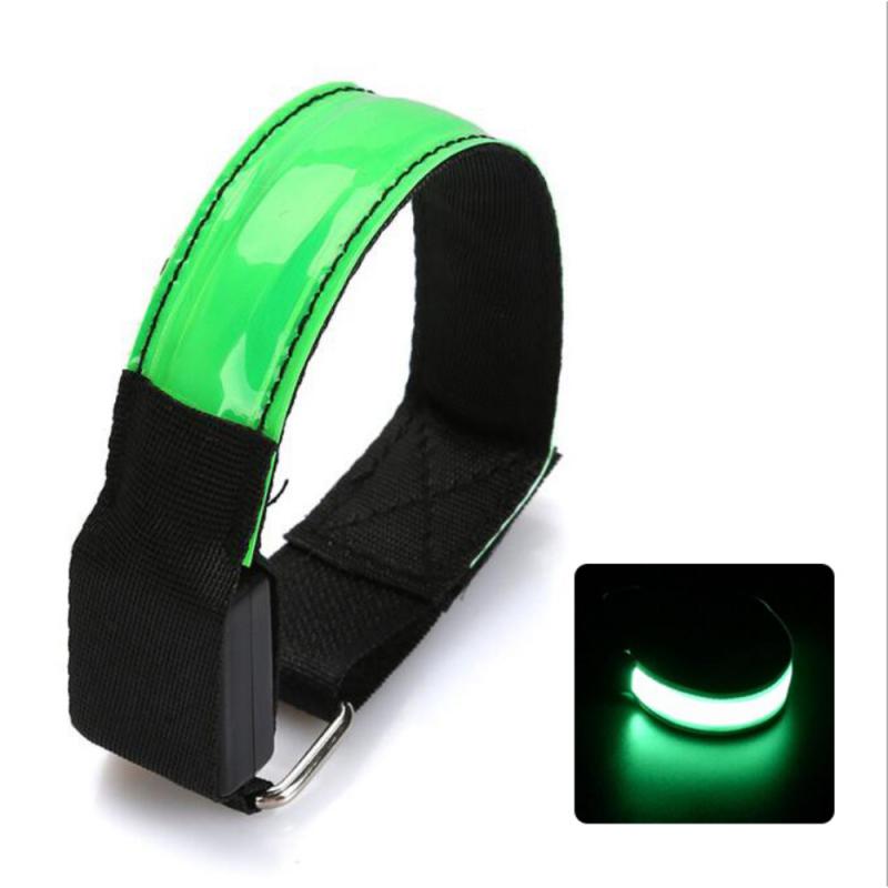 USB LED Luminous Night Running Cycling Armband Bracelet Night Glow Reflective Safety Belt Outdoor Sports Fluorescent Arm Band