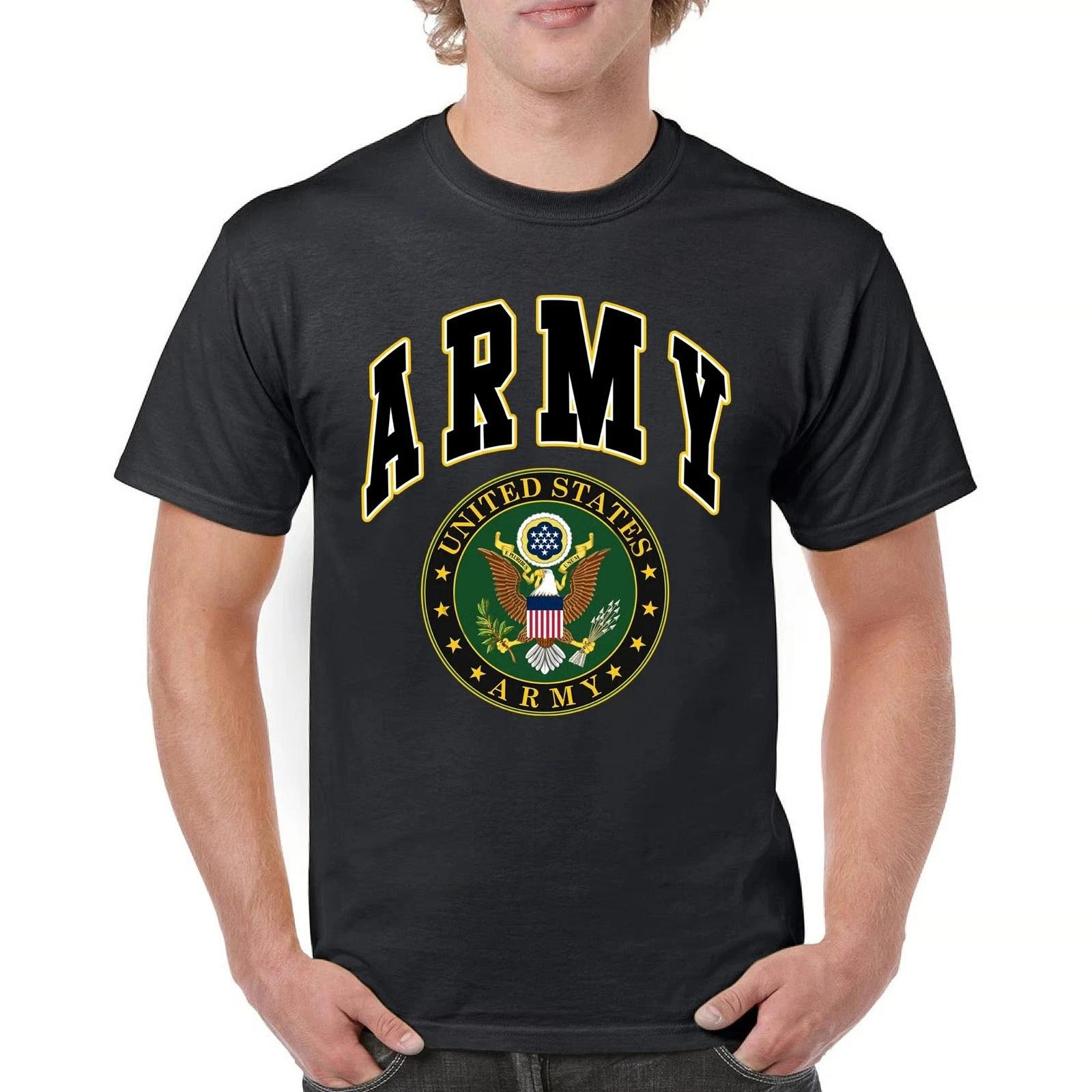 United States Army T-Shirt Army Crest Patriotic Tee Shirt XXL