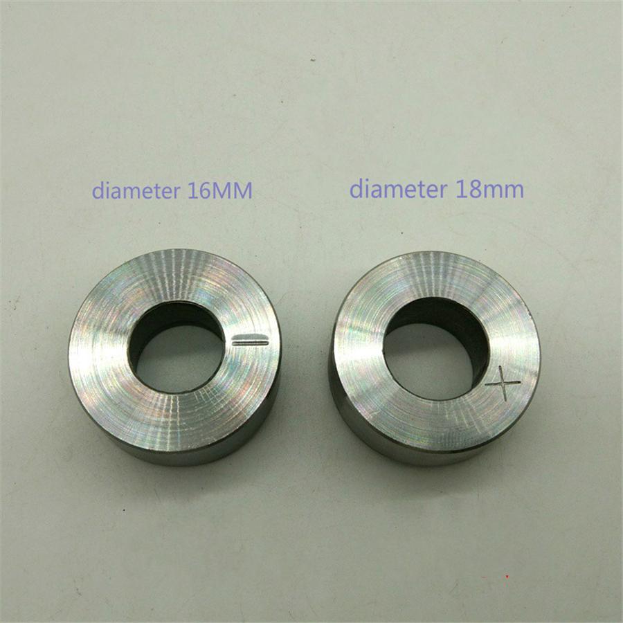 2Pcs Auto Battery Pile Head Die Connector Welding Repair Mould (+ -) 16mm 18mm