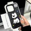 Graffiti Sweating Puppy for Apple 15 Phone Case for IPhone16pro Max Simple 13 Matte 12 Soft
