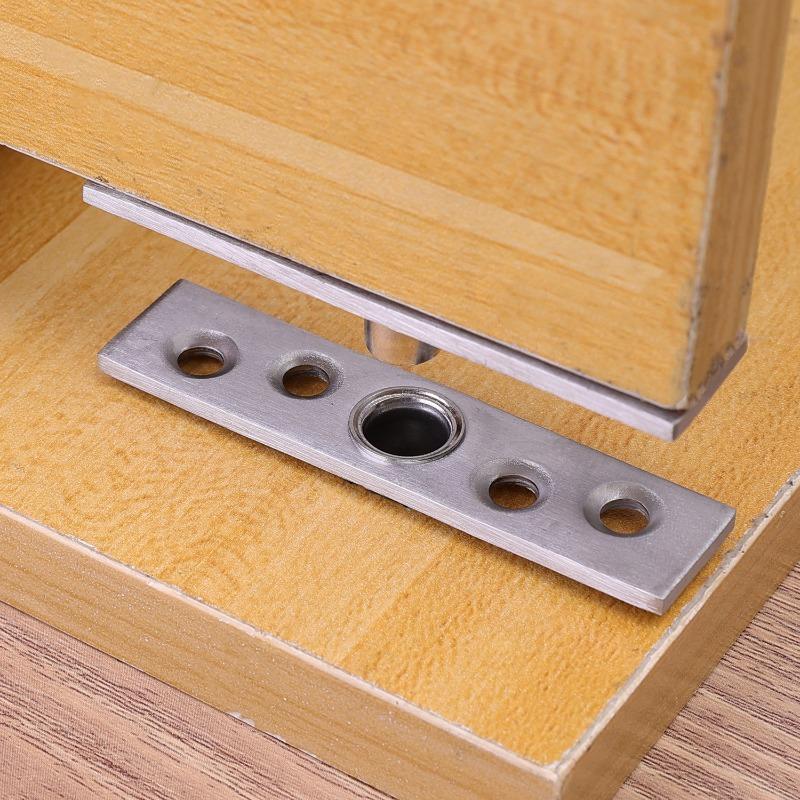 Schwenkscharnier Edelstahl 360 Grad Drehscharniere Oben Unten Möbel Positionierungsachse Kleiderschrank Tür Pivot-Scharniere