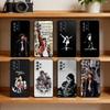 Custodia per Telefono Michael Jackson Per Samsung Galaxy A73,21,22,32,71,53,52,51,80,5G Copertura Nera Morbida