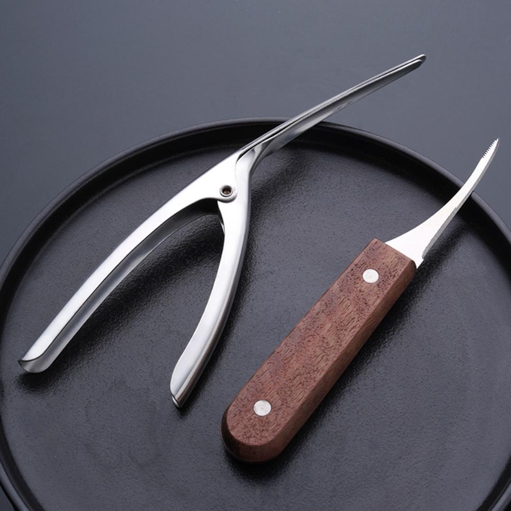 Cleaner Stainless Steel Lobster Shell Opener Shrimp Deveiner Tool Shrimp Thread Knife Prawn Peeler