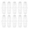 10Pcs Hose Fitting PP Tube Connector Joint Equal Diameter Straight Through Set Kit 9.5‑9.5