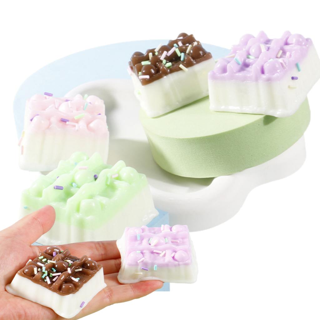 Squeeze Toy Ultra Soft Anti-stress Funny Simulation Food Cake Cream Ball Stress Reliever Toy for Office