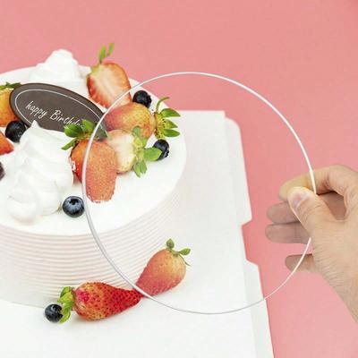 10–30 cm Acryl-Kuchenscheiben, transparente, runde Kuchengrundplatte, wiederverwendbares Kuchenblech für Geburtstage, Weihnachtsfeiern, Backen, Küchenwerkzeuge