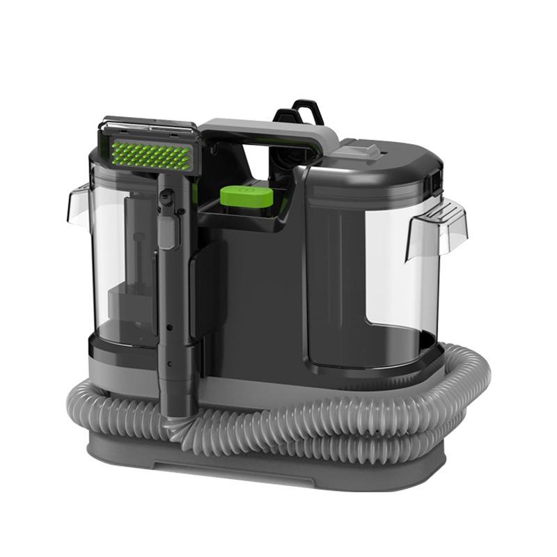 Компактна багатофункціональна машина для чищення оббивки та килимів зі інтегрованим розпиленням та всмоктуванням