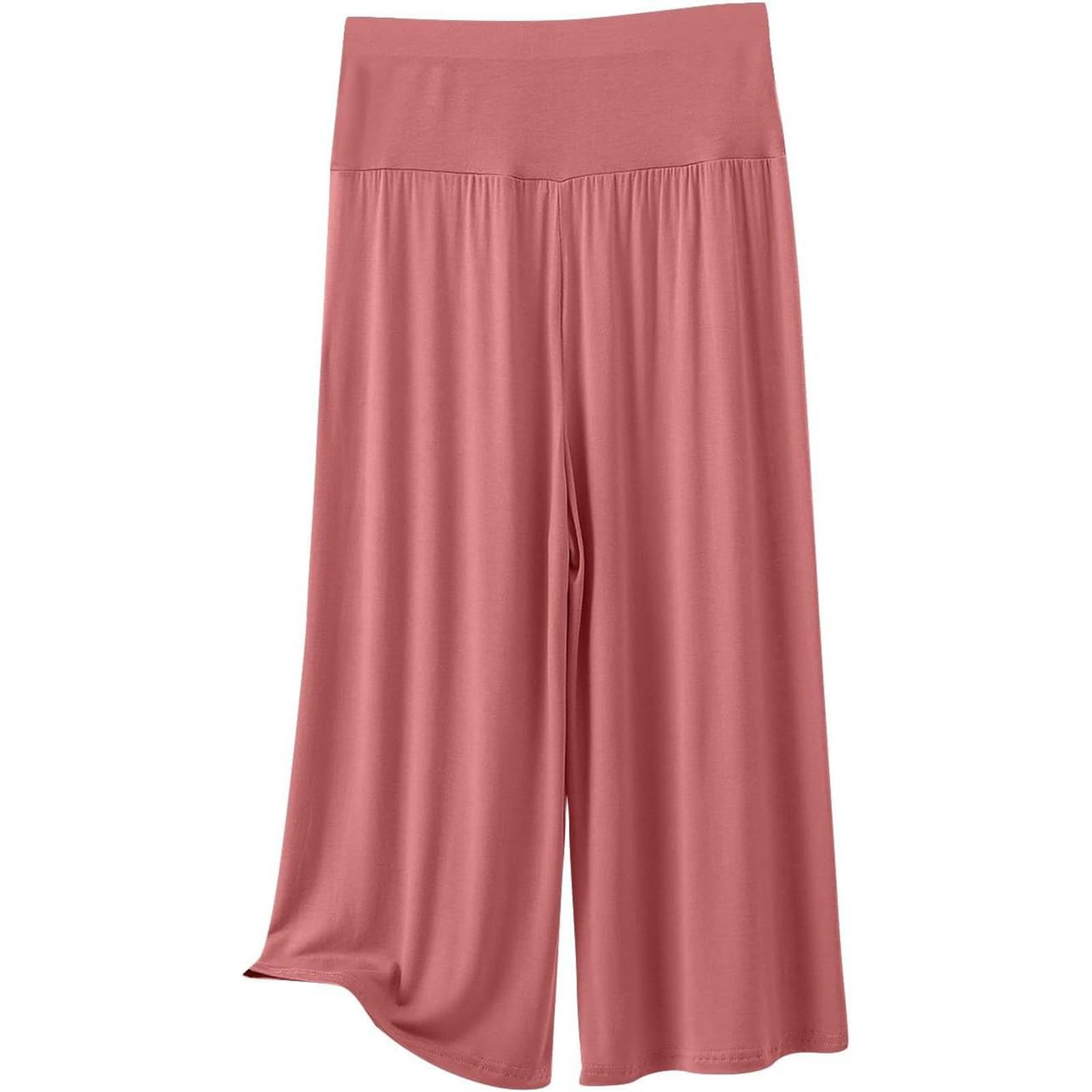 

Жіночі штани для сну, Жіночі вільні повсякденні укорочені штани, Вагітні жінки можуть носити домашні штани, Штани з високою посадкою та широкими штанинами XL Кіновар