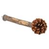 Natural Perch Bird Stand Pole Chewable Applewood Bird Perch Cage Accessories with Pine Cone for