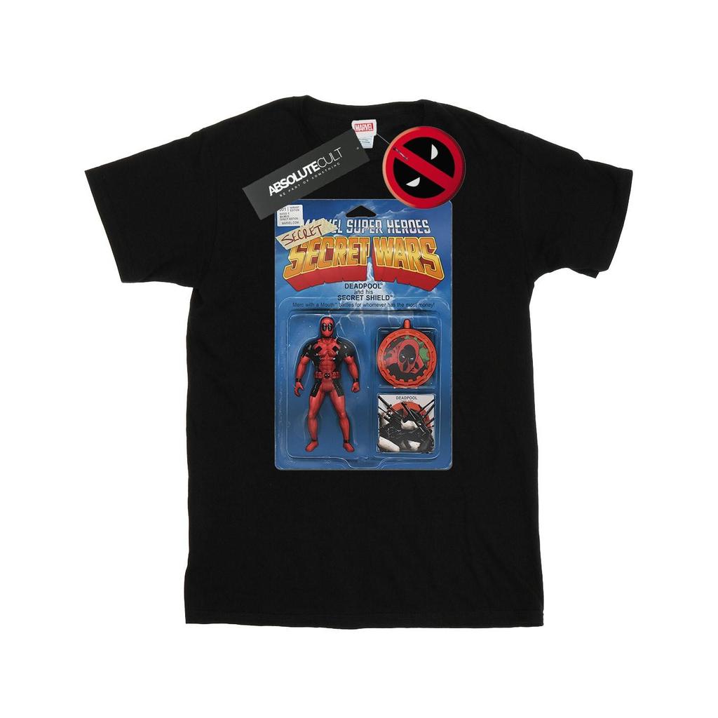 Marvel Mens Deadpool Secret Wars Action Figure T-Shirt