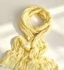 Atmospheric crumpled texture long silk scarf light and thin versatile long scarf high-grade texture affordable decorative yarn