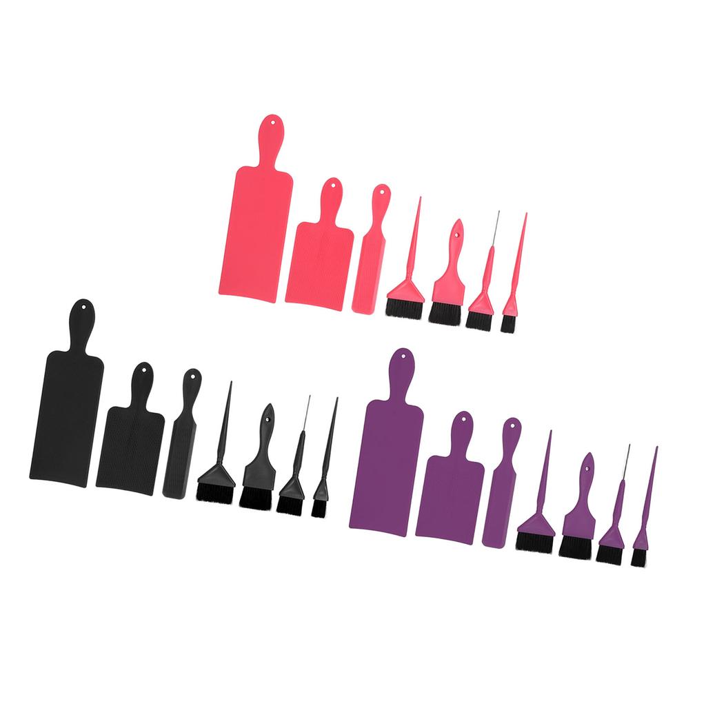 7pcs Hair Dye Tool Set Balayage Board Coloring Brush Hair Highlighting Paddle Brush Tools Hair Salon