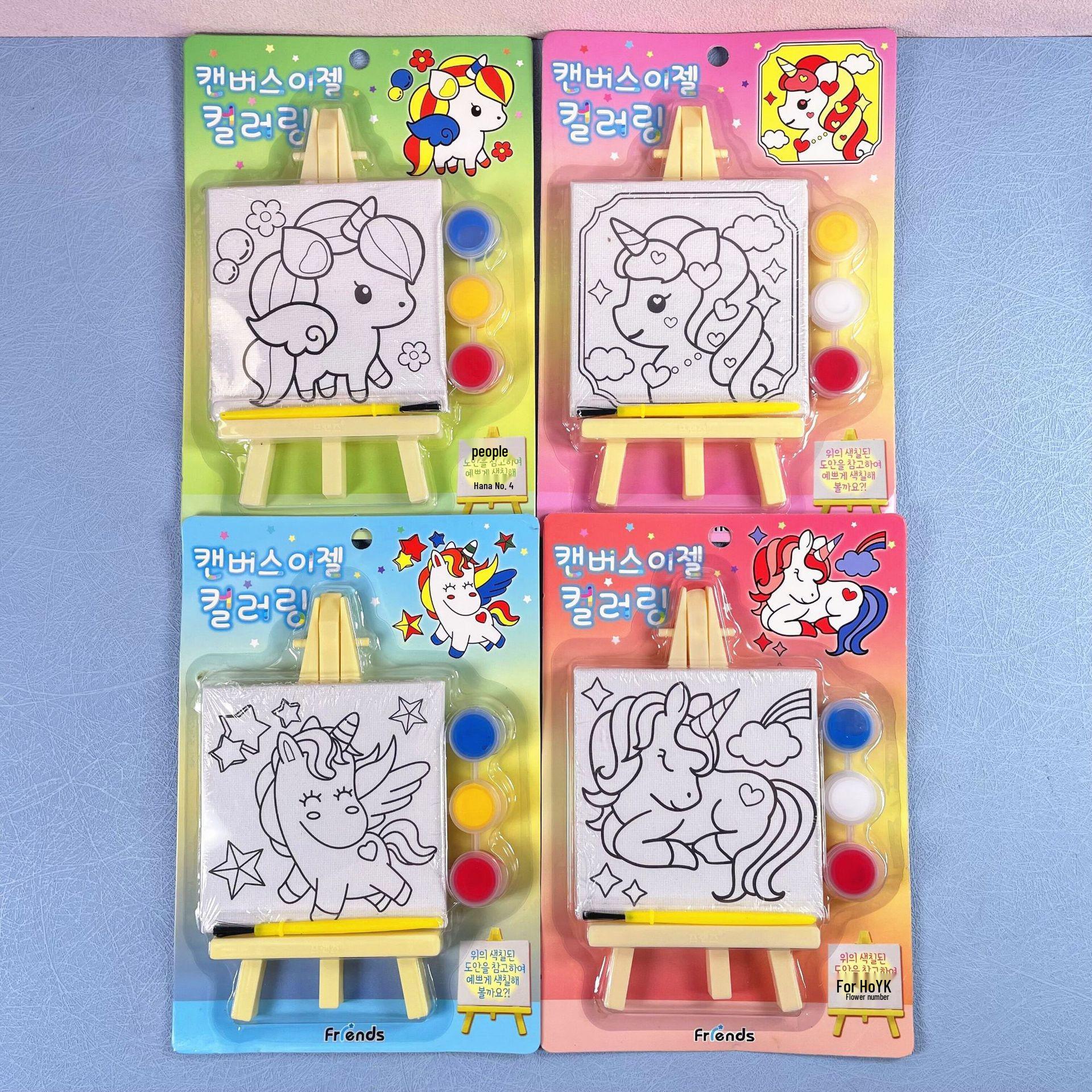 Children s DIY Creative Mini Easel - Oil Painting, Graffiti & Hand Painting Stand for Students