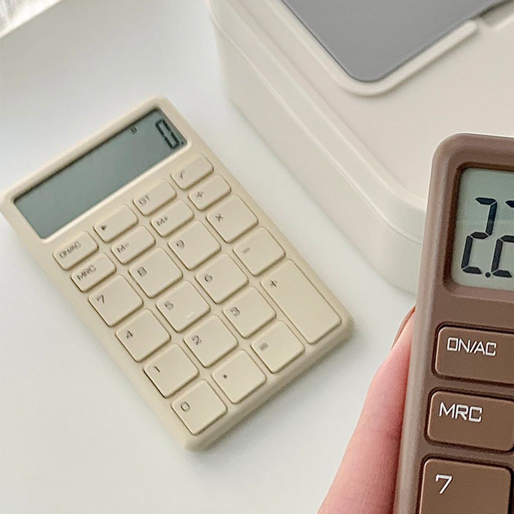 Mini Calculator Quiet LCD Display Prevent Slip Portable Small Calculator for Office Store Home