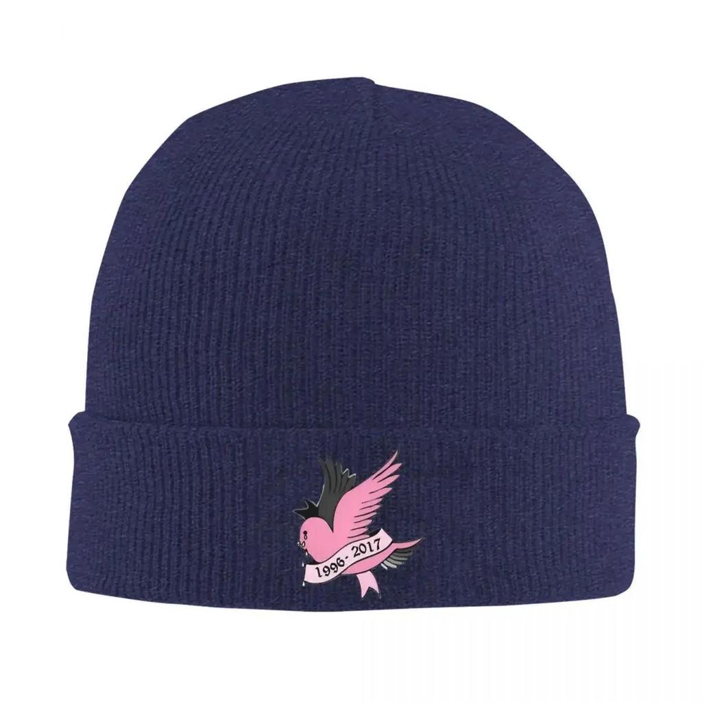New Lil Peep Crybaby Knitted Hat Womens Unisexs Beanies Autumn Winter Hat Pink    Crochet Cap