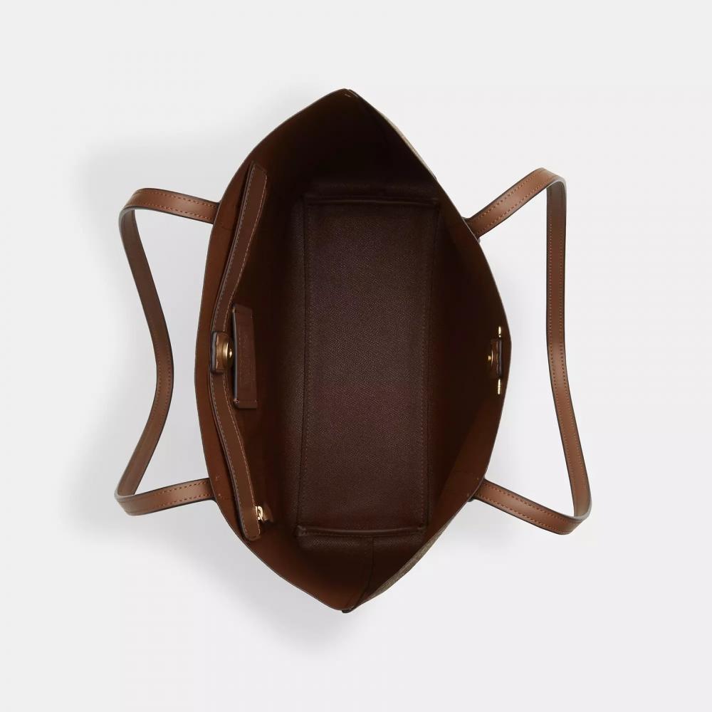 Coach Borsa tote Thea in tela esclusiva