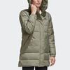 adidas Outdoor Warm Hooded Mid-Length Down Jacket Women Jacket Teal GE9982