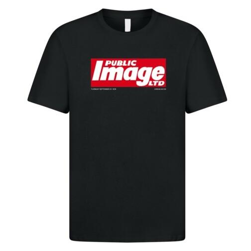 Public Image Limited T-shirt 1144 Tabloid Paper Header Music Post Punk PiL Black XXXL