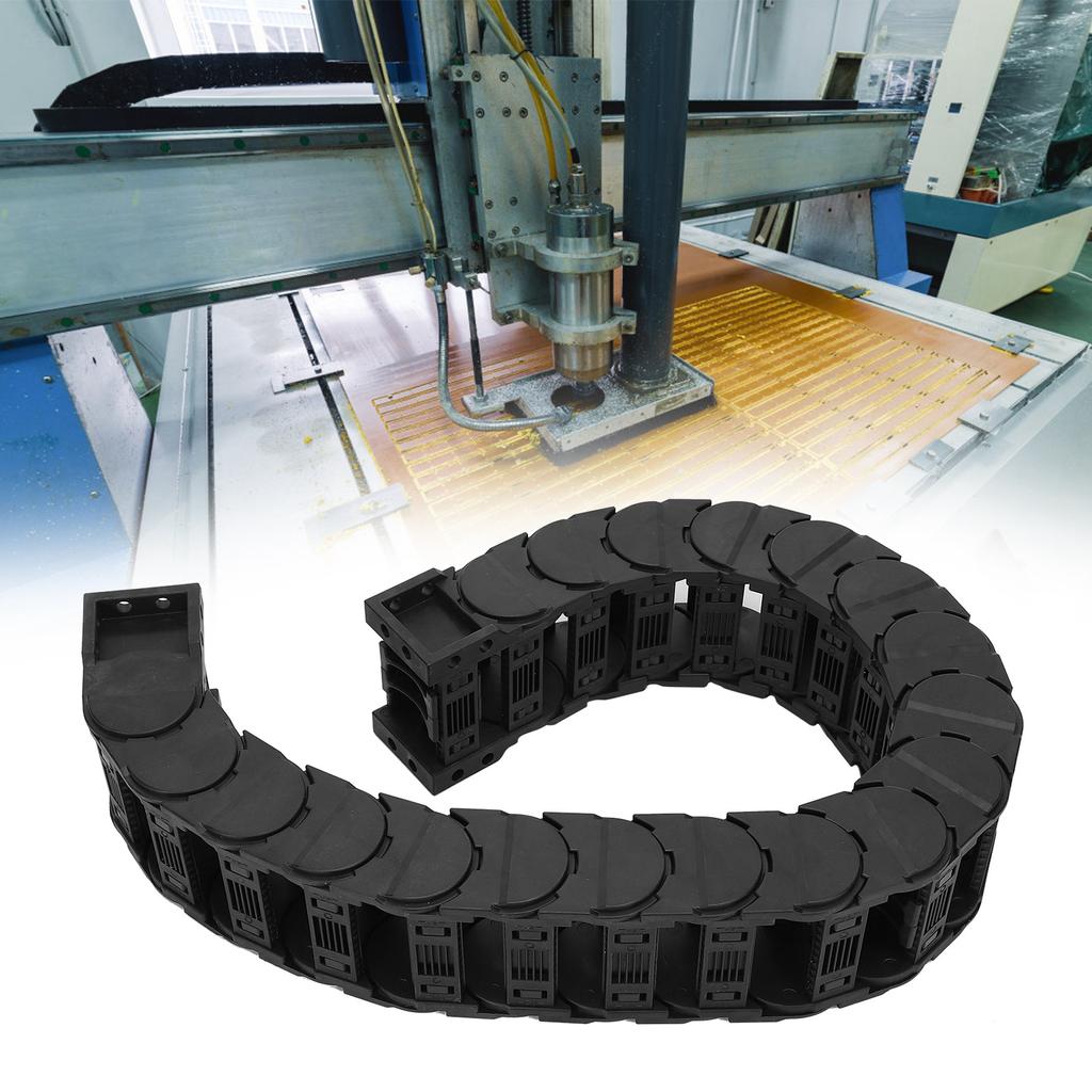Cable Drag Chain Low Noise Series Nylon Wire Carrier Detachable Assembly 0.7 MeterD30 x 50