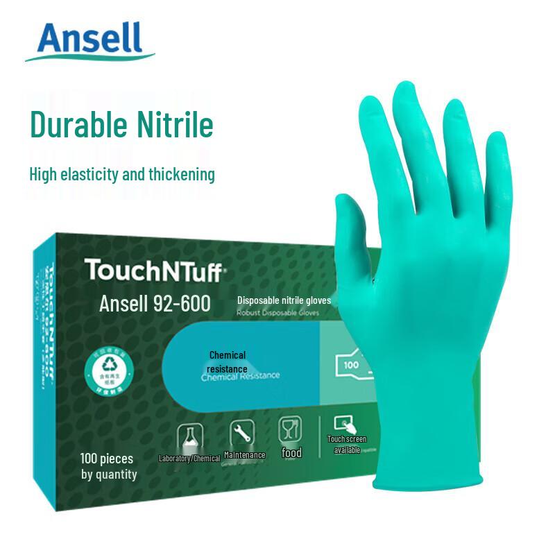 ANSELL 92-600 Disposable Nitrile Gloves M
