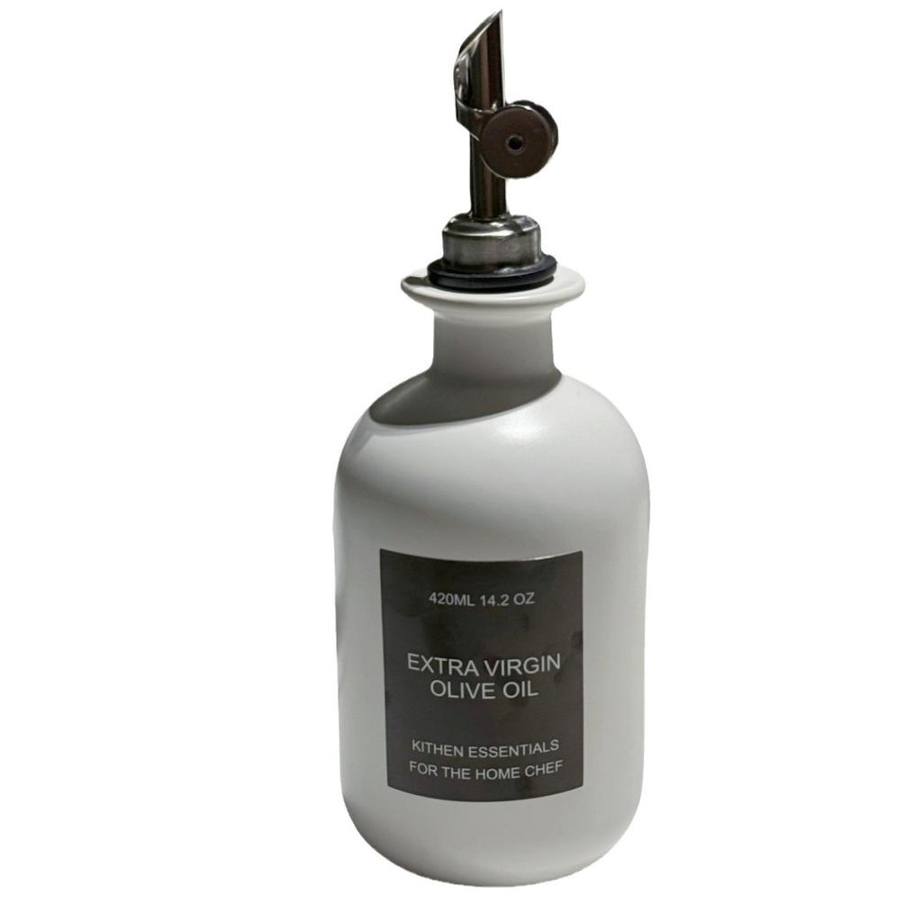 Household Ceramic Soy Sauce Bottle Leakproof Automatic Open Oil Bottle Leakproof Household Kitchen Seasoning Utensils