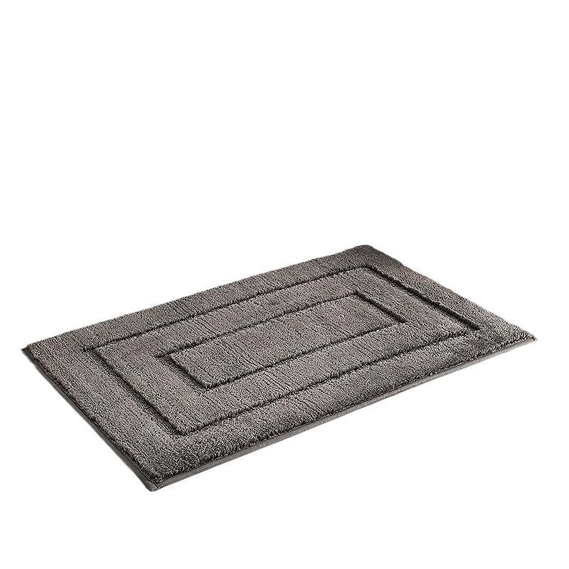 Superfiber Recycled Non-slip Bathroom Mat: Thick Jacquard, Strong Water Absorption