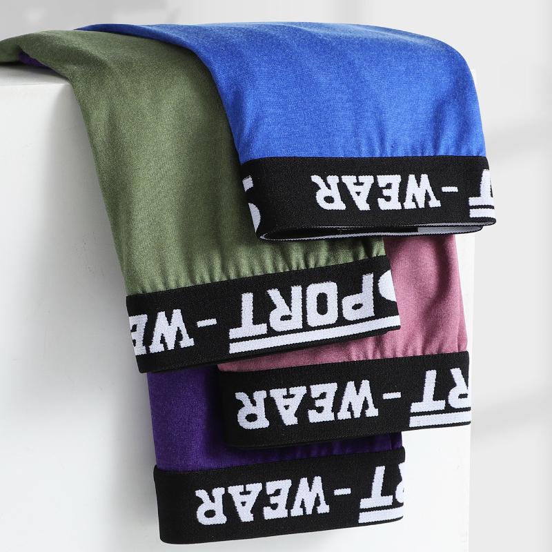 High Elasticity Four Corner Boxer Shorts for Men Breathable Fashionable Flat Angle Underwear