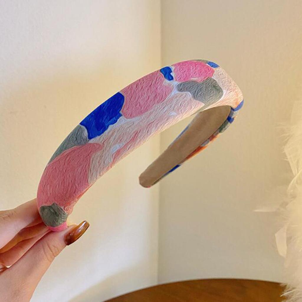 PROLY New Fashion Women Headband Fresh Painting Style Hairband Top Quality Turban Adult Headwear Hair Accessories