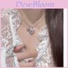 Zircon Heart Star Pendant Necklace With Gold Finish For Women Fashion