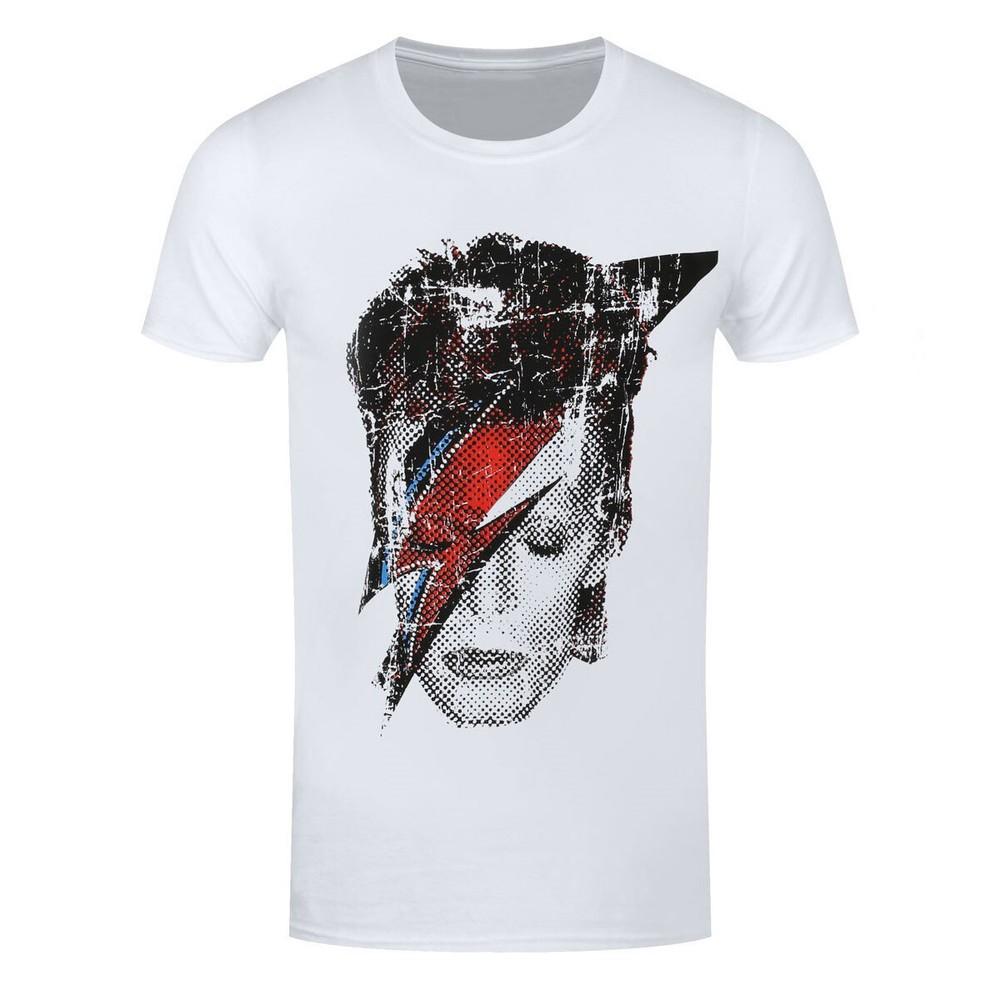 David Bowie TShirt Flash Face Official New White Unisex T-Shirt S