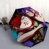 1pc Outdoor Umbrella with Anime Characters, Automatic Opening/Closing, Portable 3-Fold Design, 8-Rib Iron Frame - Perfect Gift for Fans, Traveler