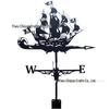Weather Vane Ornament: Outdoor Wrought Iron Spray-Painted Roof Decoration Metal Craft