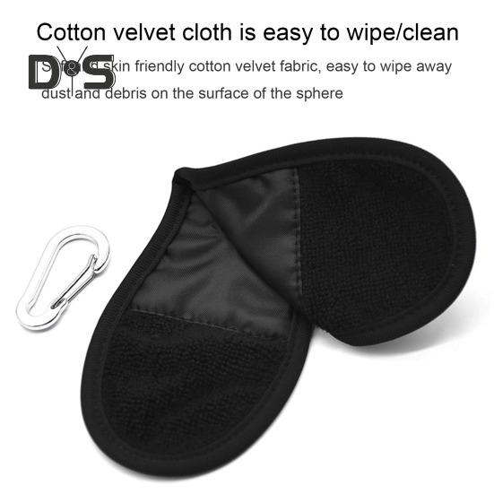 Prosop de minge de golf moale și absorbant, prosop mic de minge de golf cu clemă pentru saci de golf, accesorii de curățare a mingii de golf pentru jucători de golf