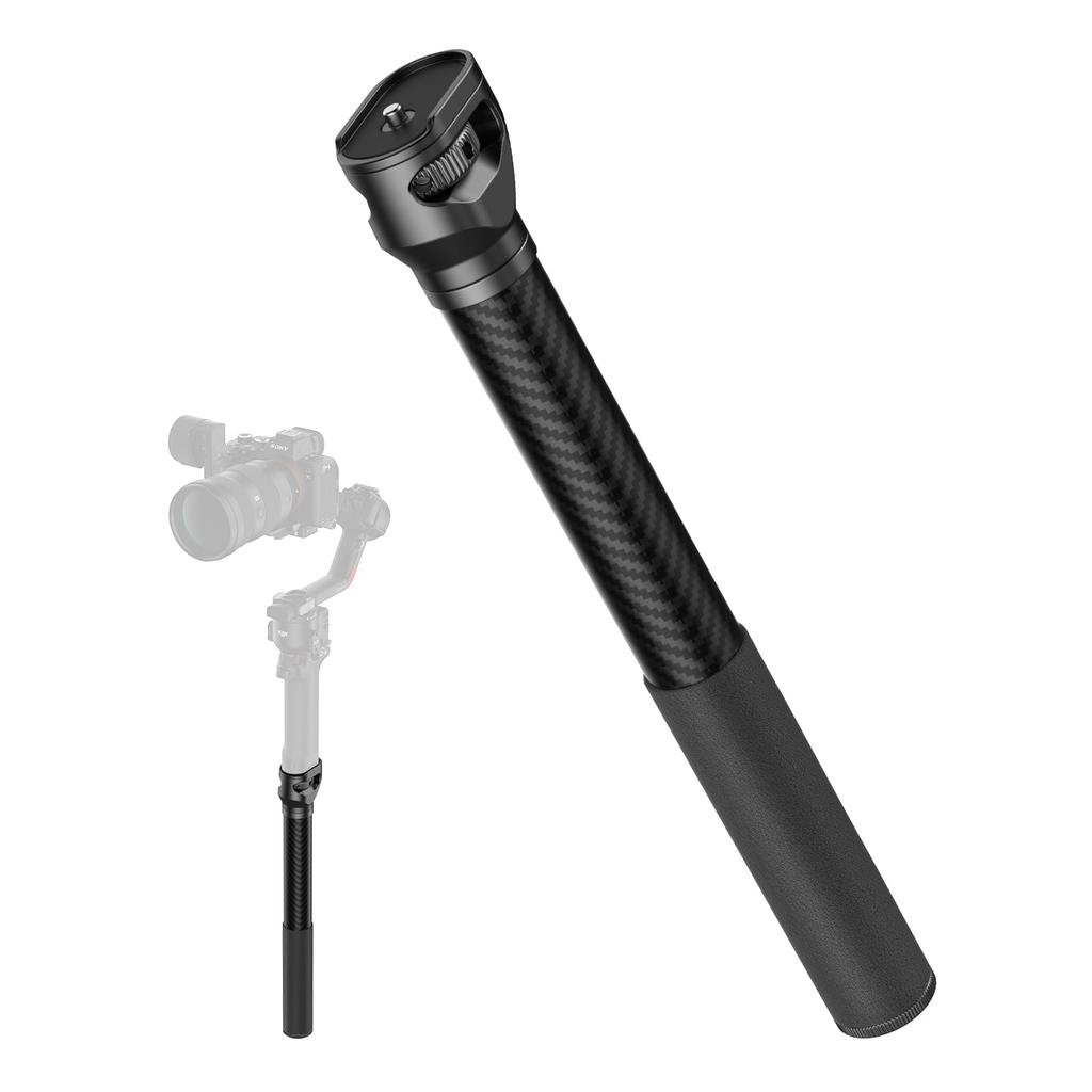 SMALLRIG 4378 Gimbal Extension Pole Carbon Fiber Stabilizer Arm with Baffle 1/4-20 Screw for DJI RS 4 Pro 3 Mini 2