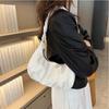 Underarm PU Pleated Shoulder Bag Square Fashion Handbag Sweet Dumplings Shoulder Bag  Gift