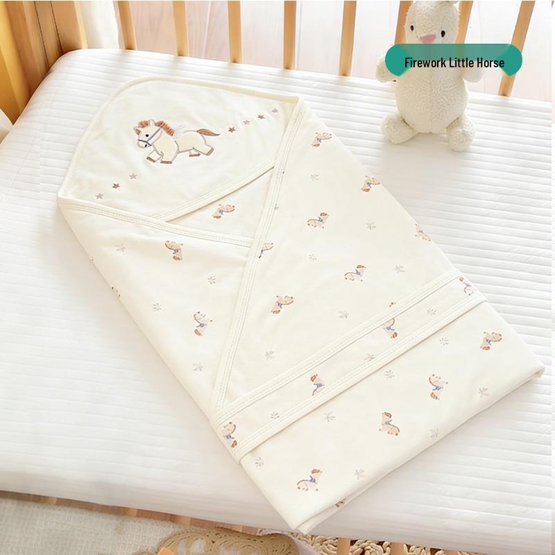 Class A Double Layer Breathable Pure Cotton Newborn Swaddle Blanket 90x90 cm