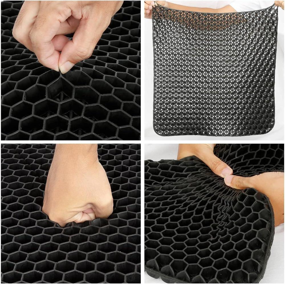Ice Cushion Honeycomb Gel Seat Cushion Office Sedentary Silicone Fart Cushion Car Cold Seat Cushion