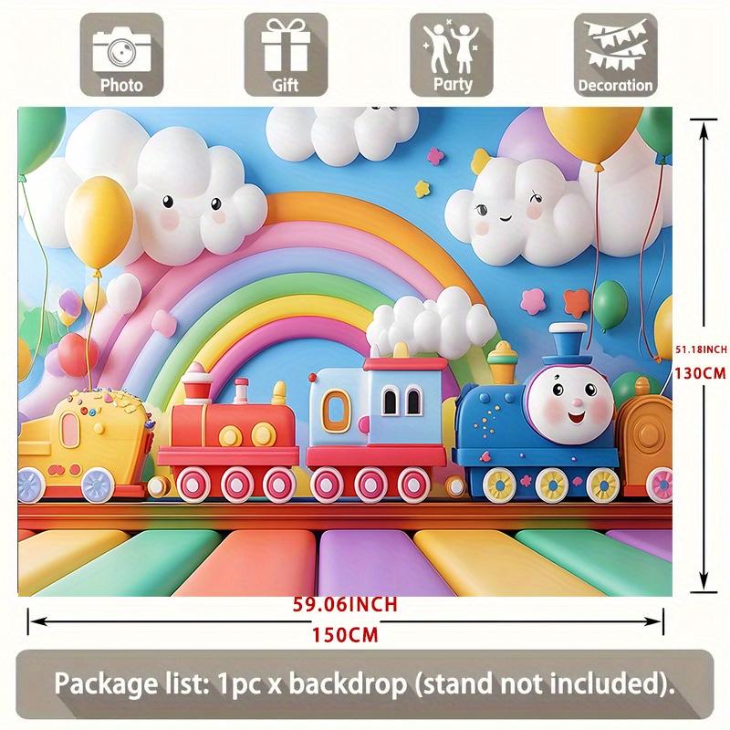 Birthday Party Backdrop Polyester Banner Photo Booth Decoration 105