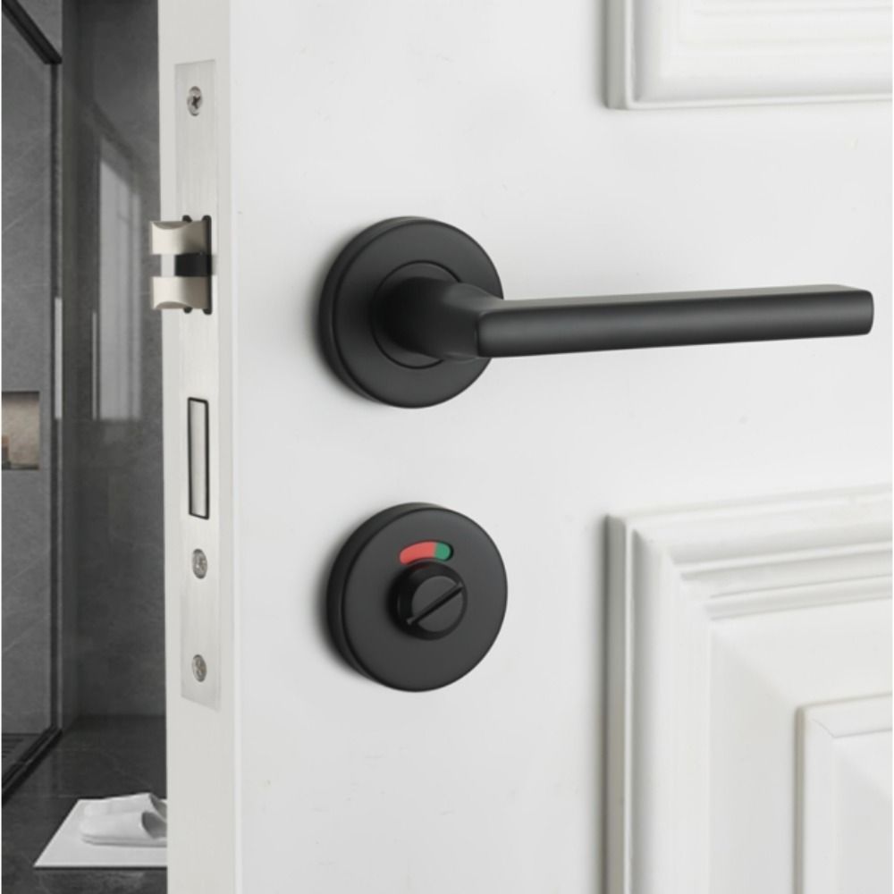 Stainless Steel Indicator Door Lock Nylon Plastic Stainless Steel Deadbolt  Dressing Room