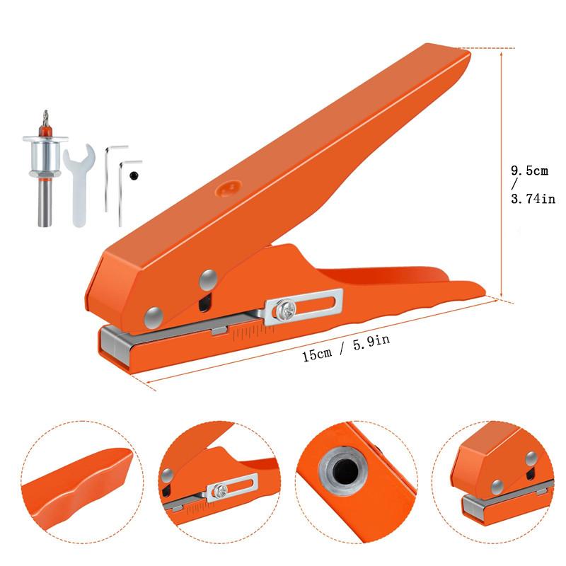 Pinze per Forare Bordi Strumento per Forare Pinze per Mascheratura 8MM 10MM 12MM 15MM Pinze Foratrici a Foro Singolo Cerchio Foro per Copri viti