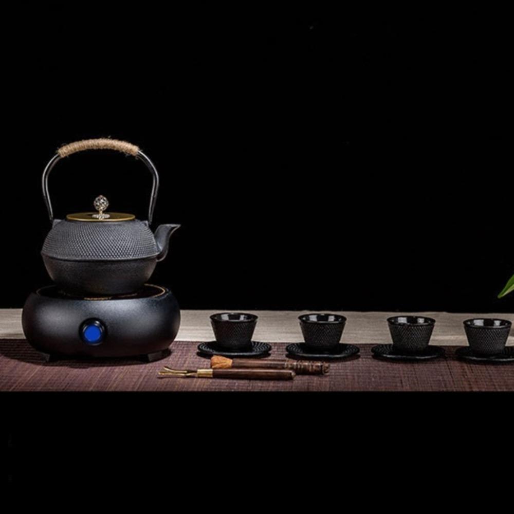 Rope Wrapping Handle Tea Kettle Chinese Japanese Antique Style Boiling Water Kettle  Oolong Tea